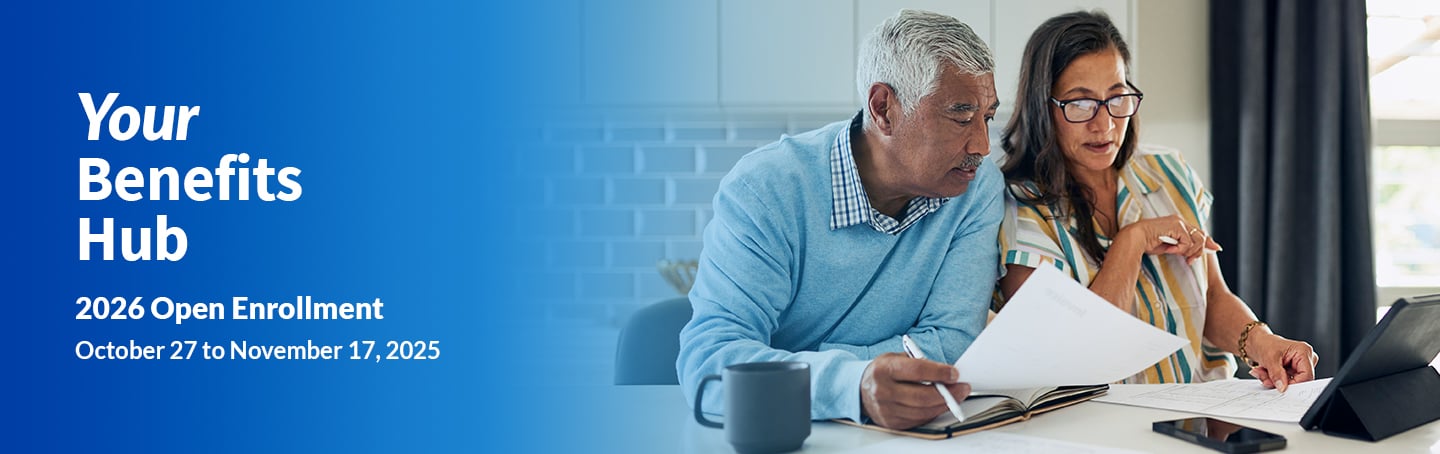 Your Benefits Hub Hero Banner – Open Enrollment 2025-2026